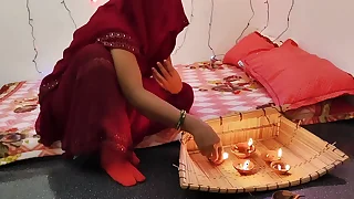 Dipawali special show one's age fucking with boyfriend bhabhi Indian village beautiful naturally hot Sex